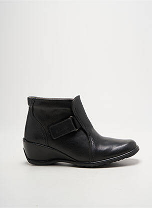 Botine/ghete material neted toc de 4 la 6 cm negru SUAVE femeie