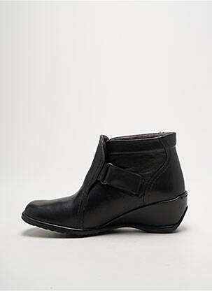 Botine/ghete material neted toc de 4 la 6 cm negru SUAVE femeie
