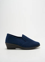 Papuci/pantofi de casă arcadă plantară toc de 4 la 6 cm albastru ROHDE femme