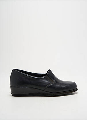 Papuci/pantofi de casă țesătură satinată toc plat până la 3 cm negru ROHDE femeie