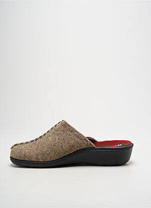 Papuci/pantofi de casă arcadă plantară toc de 4 la 6 cm roșu ROMIKA femeie
