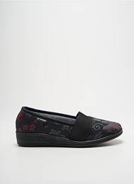 Papuci/pantofi de casă imprimare toc plat până la 3 cm negru LA VAGUE femme