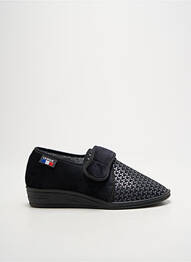 Papuci/pantofi de casă închidere cu arici toc plat până la 3 cm negru LA VAGUE femme