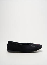 Papuci/pantofi de casă vârf rotund toc plat până la 3 cm negru LA VAGUE femme
