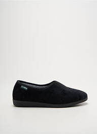 Papuci/pantofi de casă țesătură catifea toc plat până la 3 cm negru LA VAGUE femme