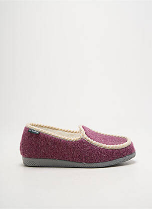 Papuci/pantofi de casă vârf rotund toc plat până la 3 cm violet LA VAGUE femeie