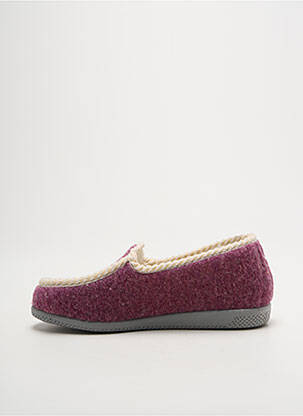 Papuci/pantofi de casă vârf rotund toc plat până la 3 cm violet LA VAGUE femeie