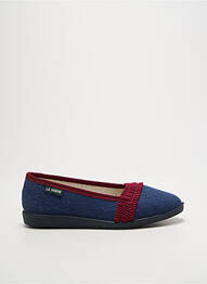Papuci/pantofi de casă vârf rotund toc plat până la 3 cm albastru LA VAGUE femme
