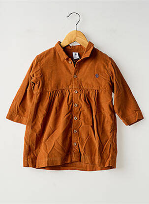 Rochie midi maro PETIT BATEAU fată