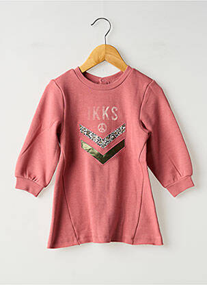 Rochie midi roz IKKS fată