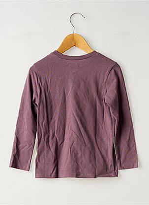 Tricou croială dreaptă mâneci lungi violet IKKS fată