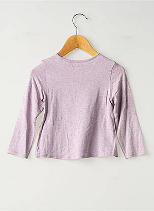 Tricou croială cambrată mâneci lungi violet IKKS fată