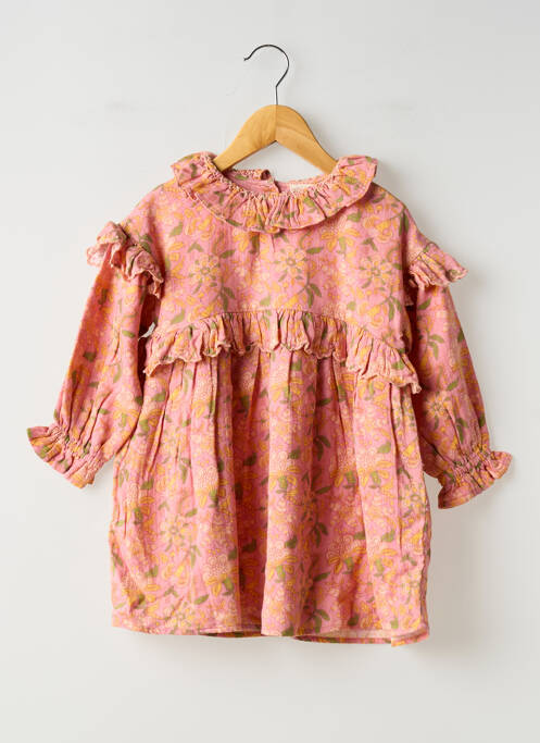 Rochie midi roz LOUISE MISHA fată