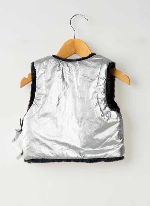 Geacă matlasată argintiu IKKS fată