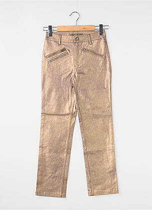 Pantalon drept auriu ZADIG & VOLTAIRE fată