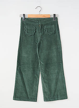 Pantalon drept verde EMILE ET IDA fată