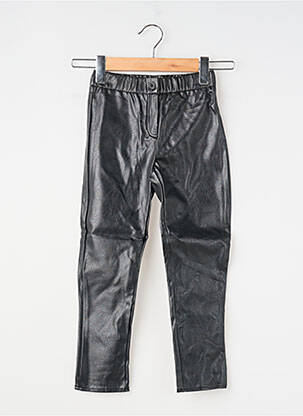 Pantalon drept închidere cu fermoar sub clapetă cu nasturi talie elastică negru ZADIG & VOLTAIRE fată