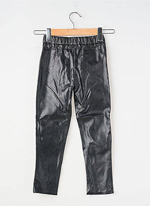Pantalon drept închidere cu fermoar sub clapetă cu nasturi talie elastică negru ZADIG & VOLTAIRE fată