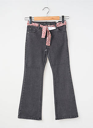 Blugi cu croială evazată gri IKKS fată