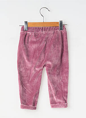 Pantalon slim talie elastică talie elastică violet EMILE ET IDA fată