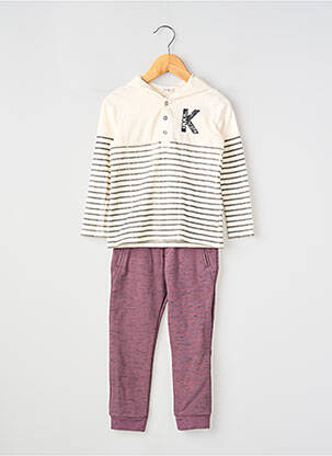 Set pantaloni croială dreaptă violet IKKS băiat