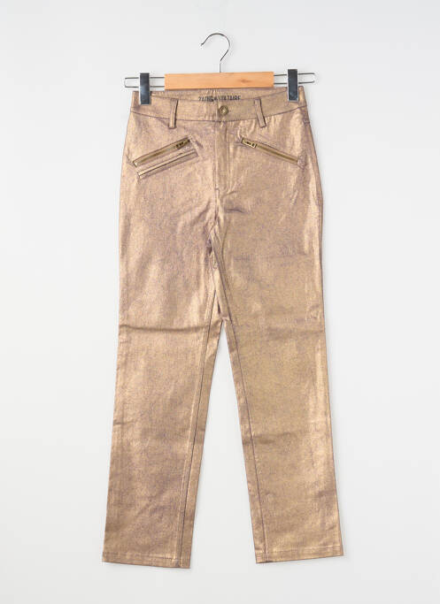 Pantalon drept auriu ZADIG & VOLTAIRE fată