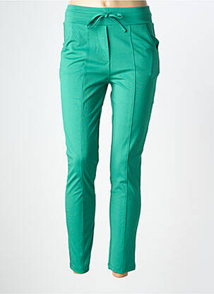 Pantalon slim talie elastică mărime normală verde ES&SY femeie