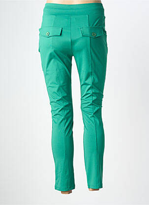 Pantalon slim talie elastică mărime normală verde ES&SY femeie
