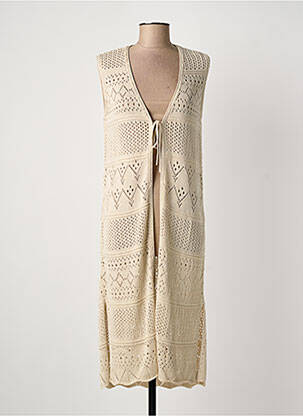 Vestă fără mâneci bej ÉTYMOLOGIE femeie