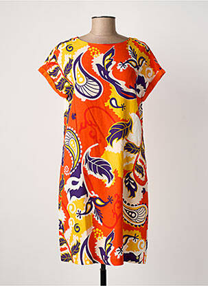 Rochie midi portocaliu ÉTYMOLOGIE femeie