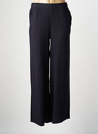 Pantalon drept țesătură poplin mărime normală negru ÉTYMOLOGIE femme