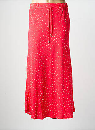 Fustă lungă croială fluidă roz ÉTYMOLOGIE femeie