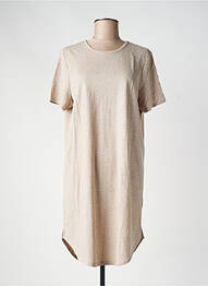 Rochie midi mâneci scurte mâneci scurte bej JDY femeie
