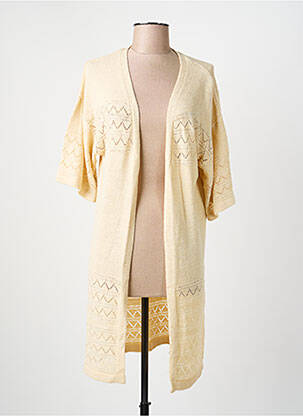 Vestă cu mâneci lungi bej JDY femeie