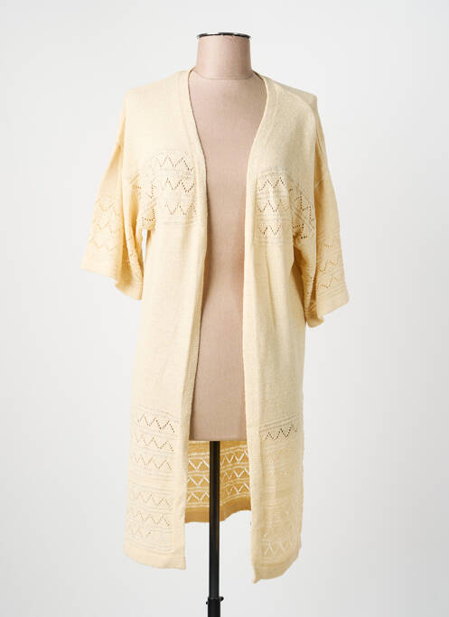 Vestă cu mâneci lungi bej JDY femeie