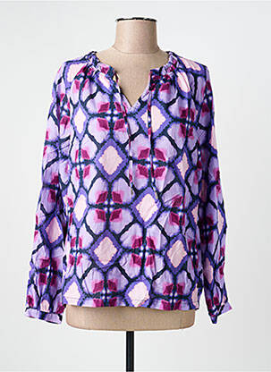 Bluză țesătură poplin mâneci lungi violet STREET ONE femeie