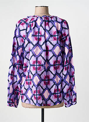 Bluză țesătură poplin mâneci lungi violet STREET ONE femeie
