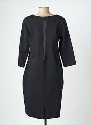 Rochie midi croială fluidă mâneci 3/4 negru CHRISTINE LAURE femeie