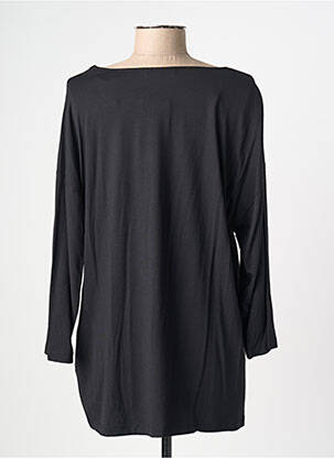 Top elasticitate mâneci 3/4 negru CHRISTINE LAURE femeie