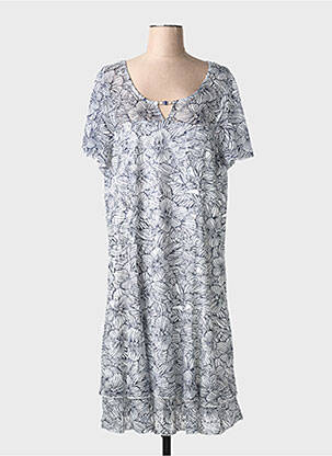 Rochie midi albastru CHRISTINE LAURE femeie