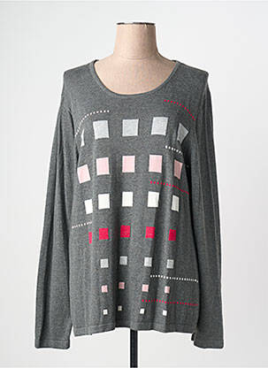 Pulover gri CHRISTINE LAURE femeie