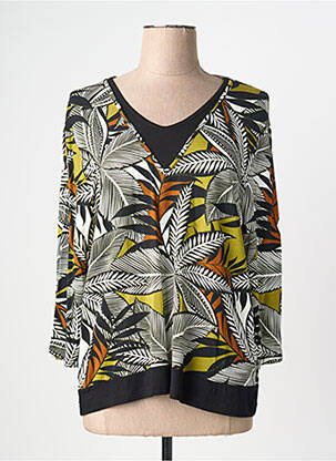 Tricou mâneci 3/4 mâneci 3/4 negru CHRISTINE LAURE femeie