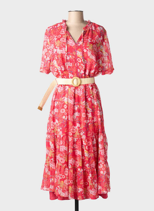 Rochie midi roșu CHRISTINE LAURE femeie