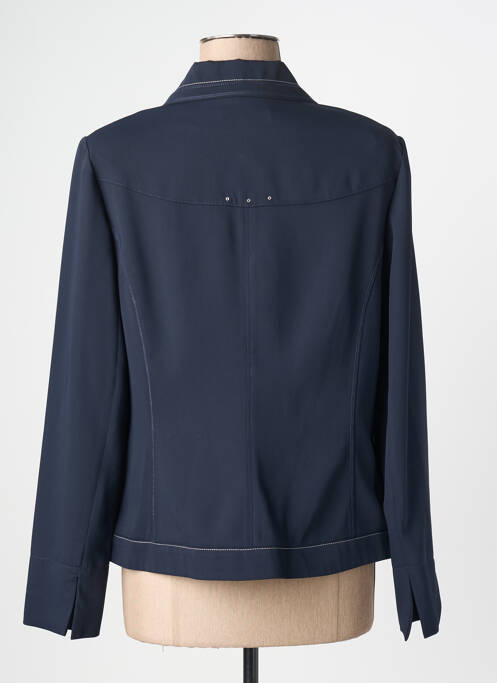 Jachete elegante guler în v albastru CHRISTINE LAURE femme