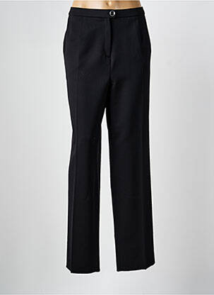 Pantalon drept talie cu cleme talie înaltă negru KARTINGE femeie