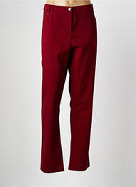 Pantalon slim mărime normală mărime normală roșu CHRISTINE LAURE femeie