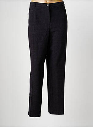 Pantalon drept talie cu cleme mărime normală gri CHRISTINE LAURE femeie