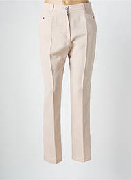 Pantalon slim buzunare talie înaltă bej CHRISTINE LAURE femme