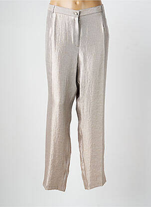 Pantalon drept închidere cu fermoar sub clapetă cu nasturi mărime normală gri CHRISTINE LAURE femme