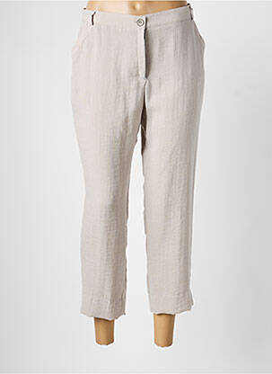 Pantalon slim bej CHRISTINE LAURE femeie